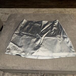Abercrombie & Fitch Silver Satin Skirt